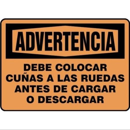 Accuform OSHA WARNING Safety Sign CHOCK SHMTKC302XP SHMTKC302XP